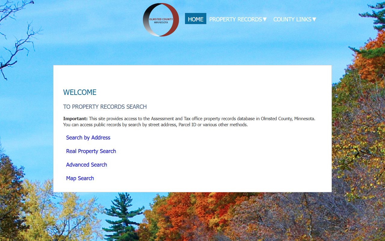 Olmsted County property records - public access portal