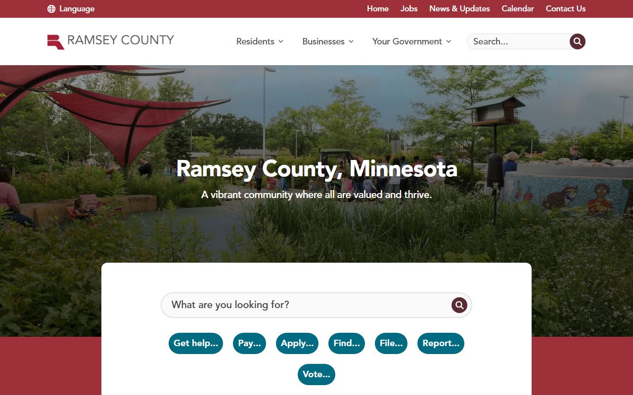 Ramsey County court docket records - county government website